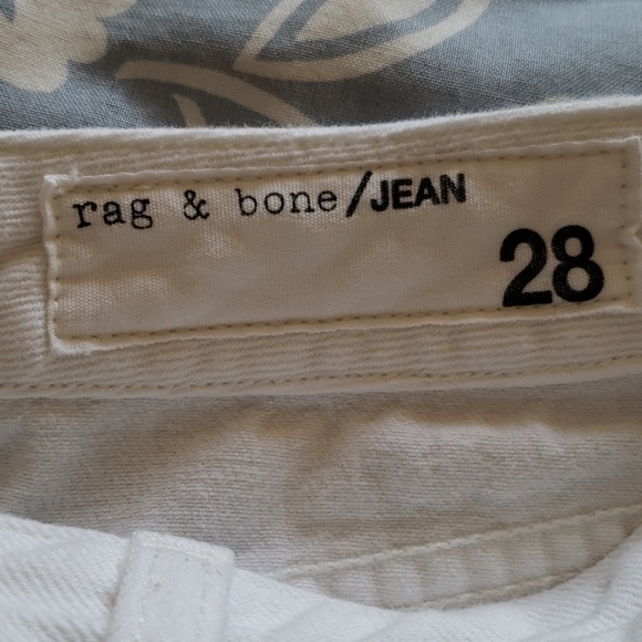 Rag & Bone white front button denim mini size 28 - Picture 6 of 8